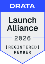 Drata Launch Alliance 2026 Registered Member badge